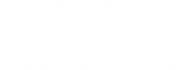 logotipo en blanco de fundacion capac